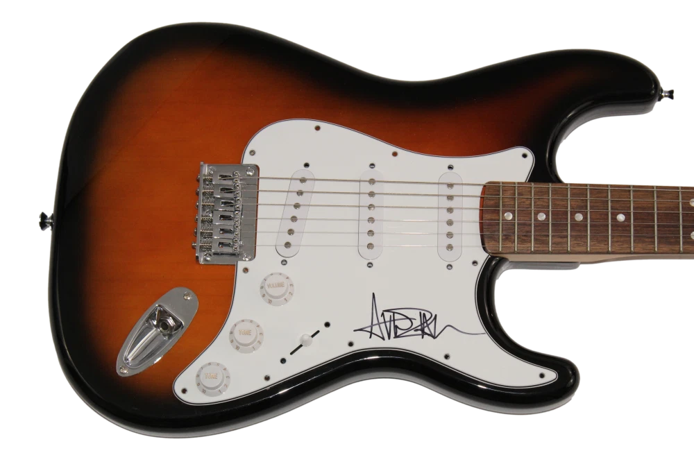 AVRIL LAVIGNE SIGNED AUTOGRAPH FENDER ELECTRIC GUITAR - UNDER MY SKIN LET GO JSA