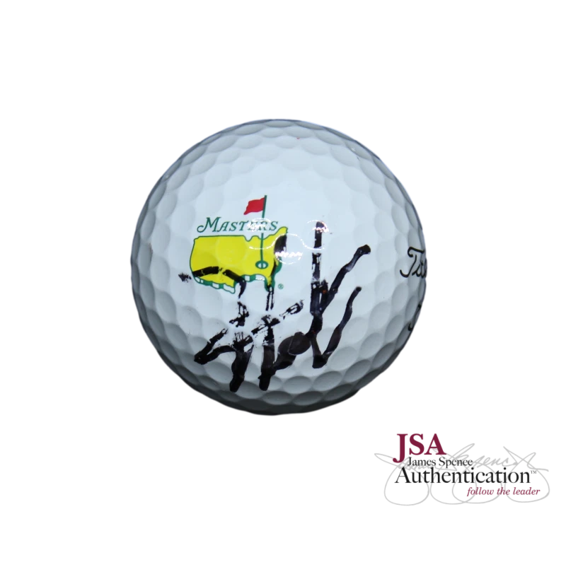 HIDEKI MATSUYAMA SIGNED AUTOGRAPH AUGUSTA MASTERS LOGO GOLF BALL - RARE! JSA COA