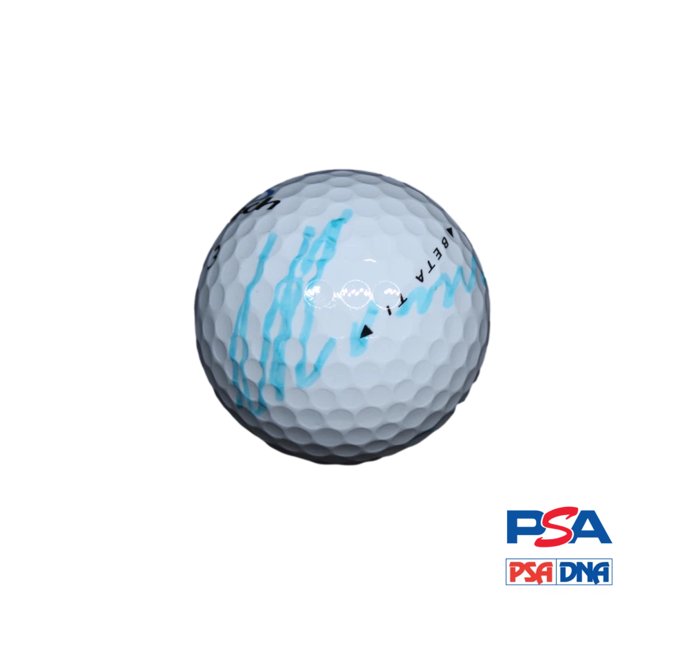 MATTEO MANASSERO SIGNED AUTOGRAPH GOLF BALL - YOUNGEST EUROPEAN TOUR WINNER PSA