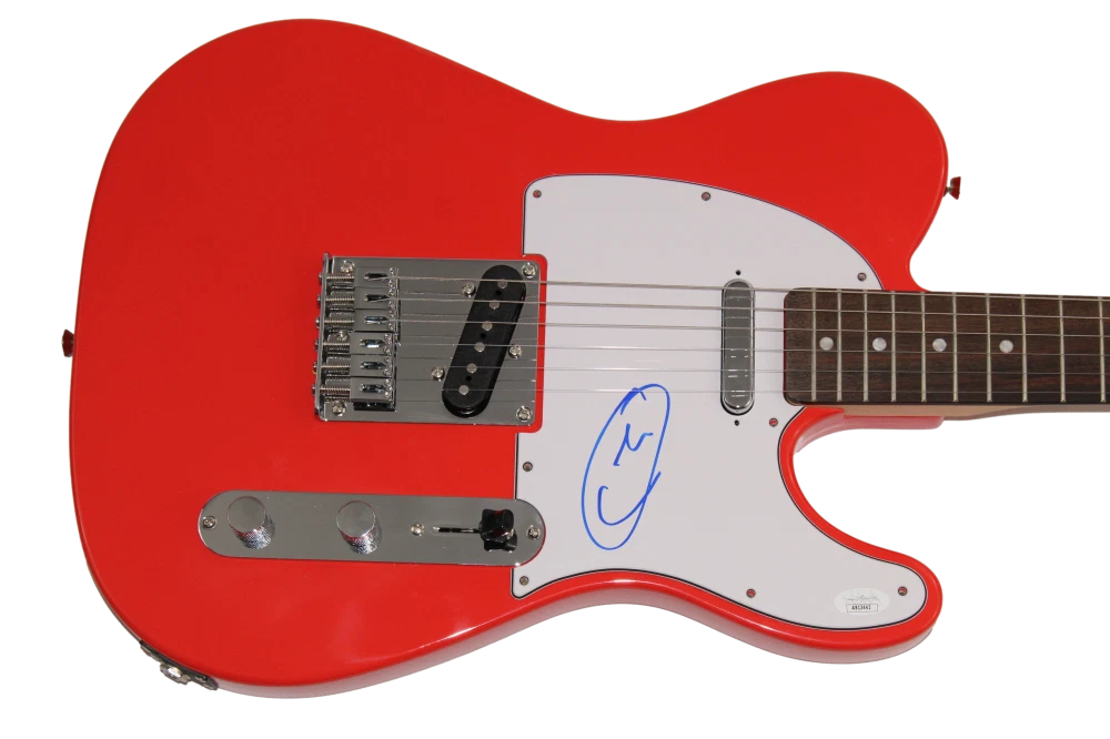 MILEY CYRUS SIGNED AUTOGRAPH RED FENDER TELECASTER GUITAR BANGERZ RARE! JSA COA