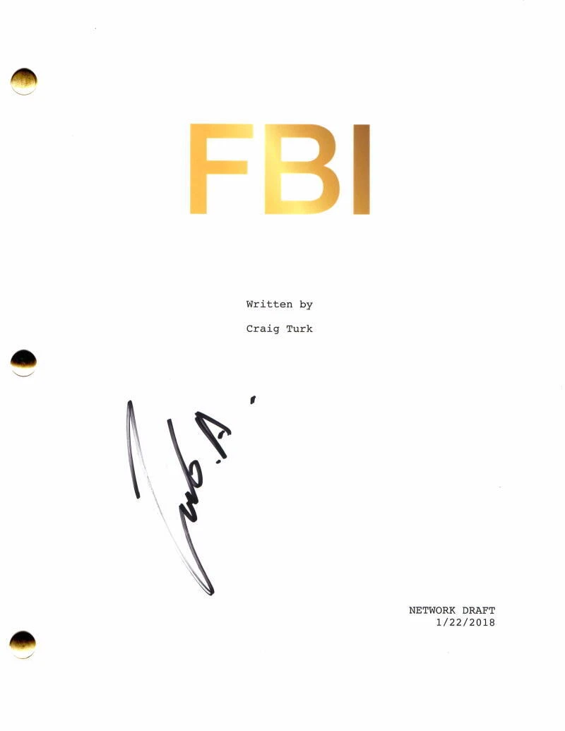 ZEEKO ZAKI SIGNED AUTOGRAPH FBI FULL PILOT SCRIPT - OMAR OA W/ MISSY PEREGRYM