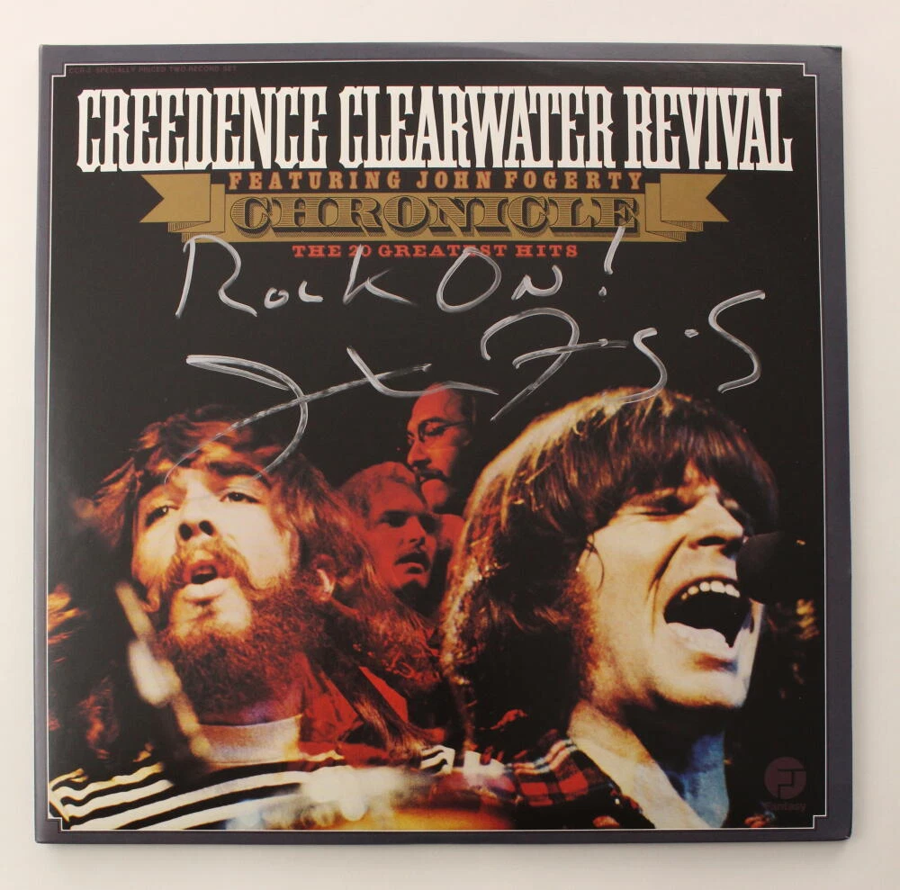 JOHN FOGERTY SIGNED AUTOGRAPH ALBUM RECORD CREEDENCE CLEARWATER REVIVAL - JSA