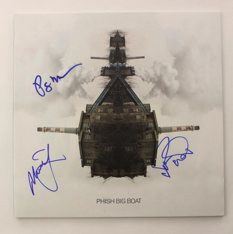 TREY ANASTASIO MIKE PAGE SIGNED AUTOGRAPH ALBUM VINLY RECORD PHISH BIG BOAT JSA