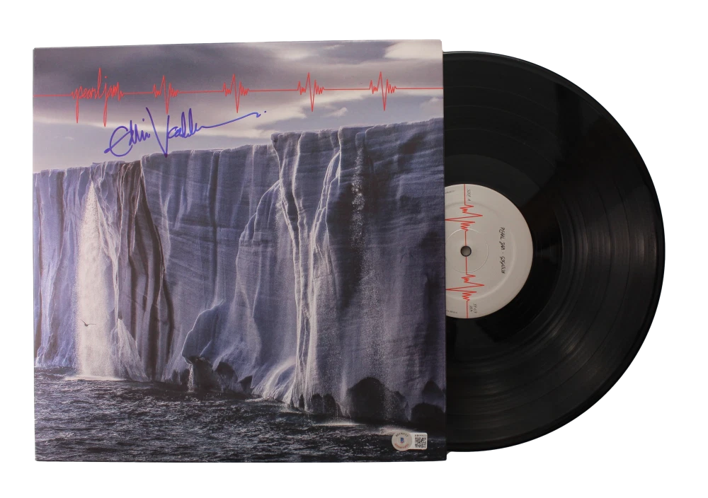 EDDIE VEDDER SIGNED AUTOGRAPH ALBUM VINYL RECORD - PEARL JAM GIGATON BECKETT COA