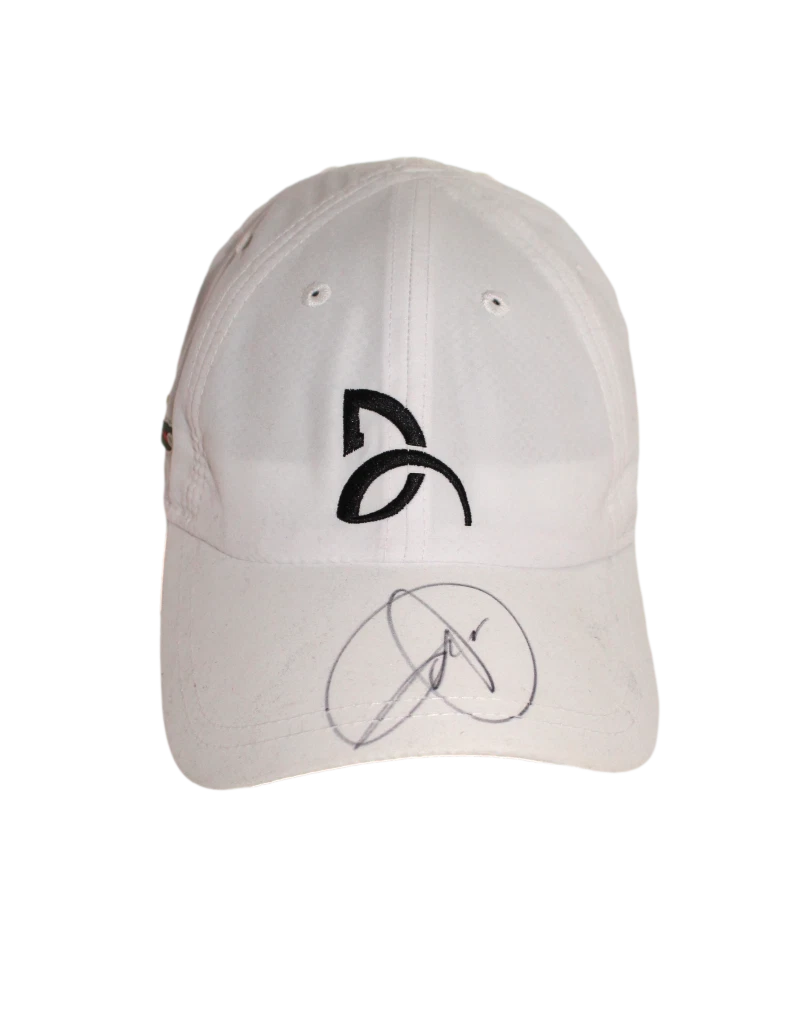 NOVAK DJOKOVIC SIGNED AUTOGRAPH LACOSTE TENNIS HAT CAP AUSTRALIAN OPEN KIND PSA