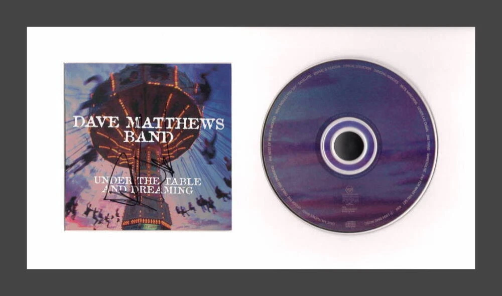 Dave Matthews Signed Autograph Under the Table and Dreaming Framed CD w/ JSA COA