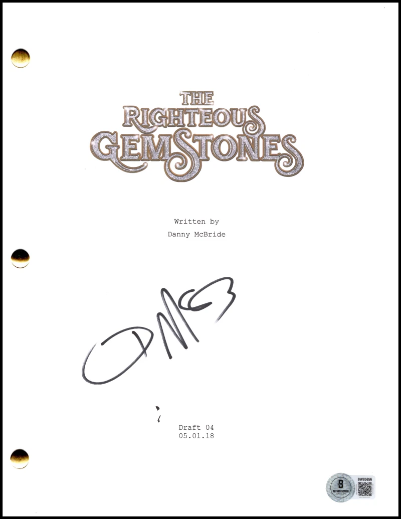 Danny McBride Signed Autograph The Righteous Gemstones Script Screenplay BAS COA