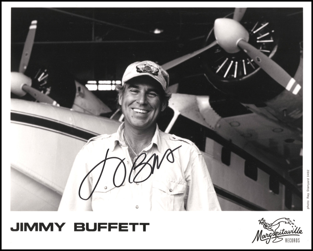 Jimmy Buffett Signed Autograph 8x10 Original Promo Photo Margaritaville PSA COA