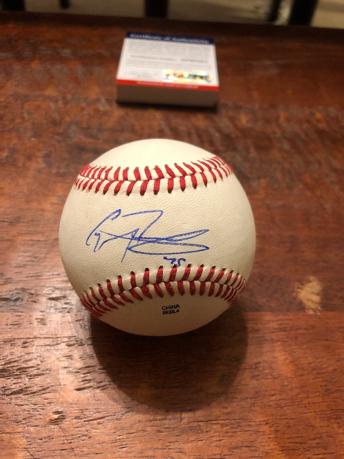 Gregory Polanco Signed Baseball Psa Dna Coa Pittsburgh Pirates Autographed