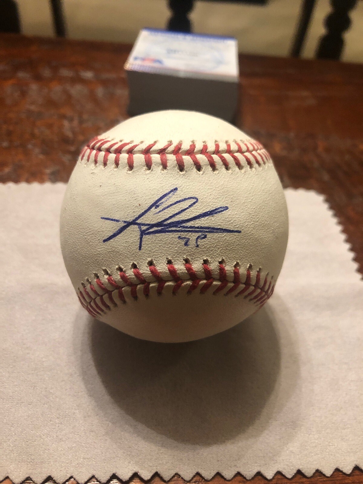 Gregory Polanco Signed Baseball Psa Dna Coa Pittsburgh Pirates Autographed