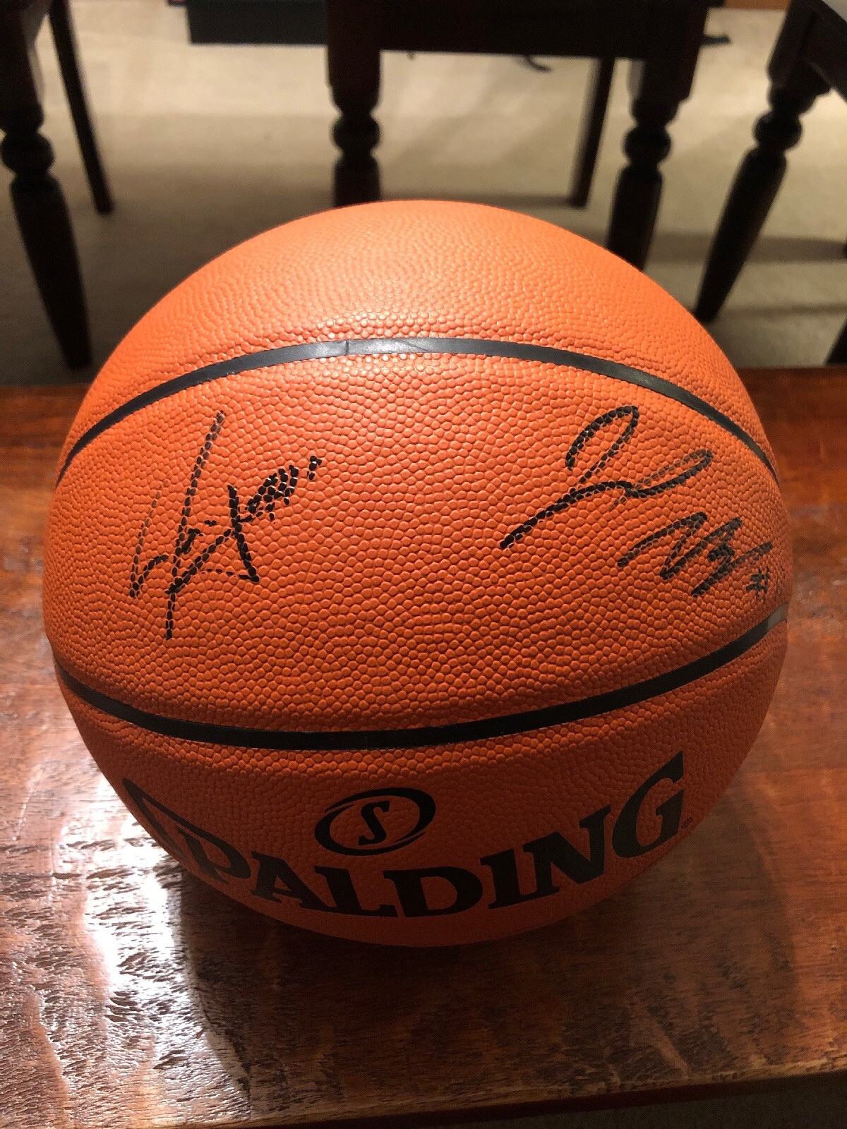 Jaxson Hayes Jrue Holiday Signed Basketball Psa/Dna Coa New Orleans Pelicans