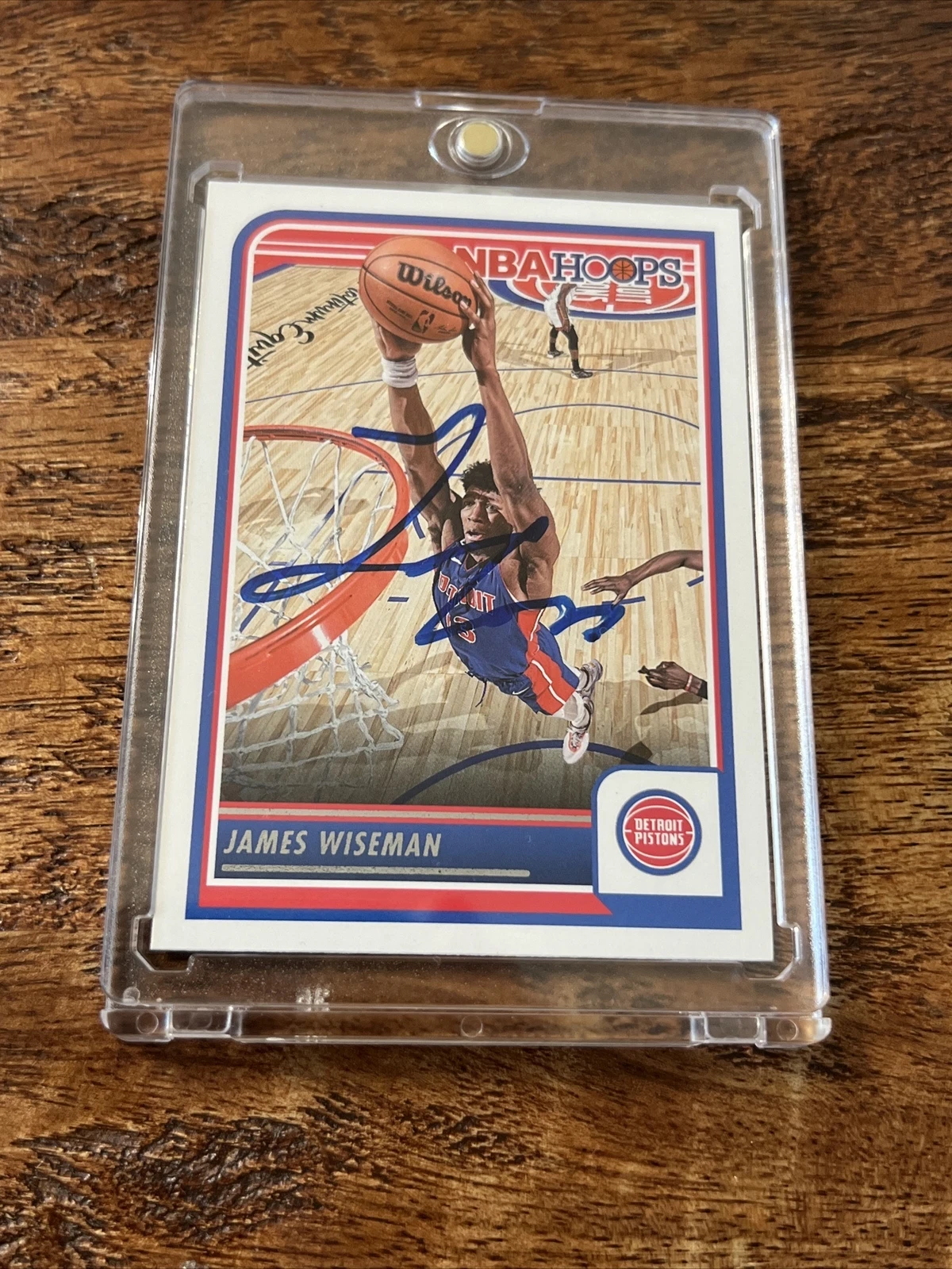 James Wiseman IP Signed NBA Hoops Card Psa Dna Autographed Pistons
