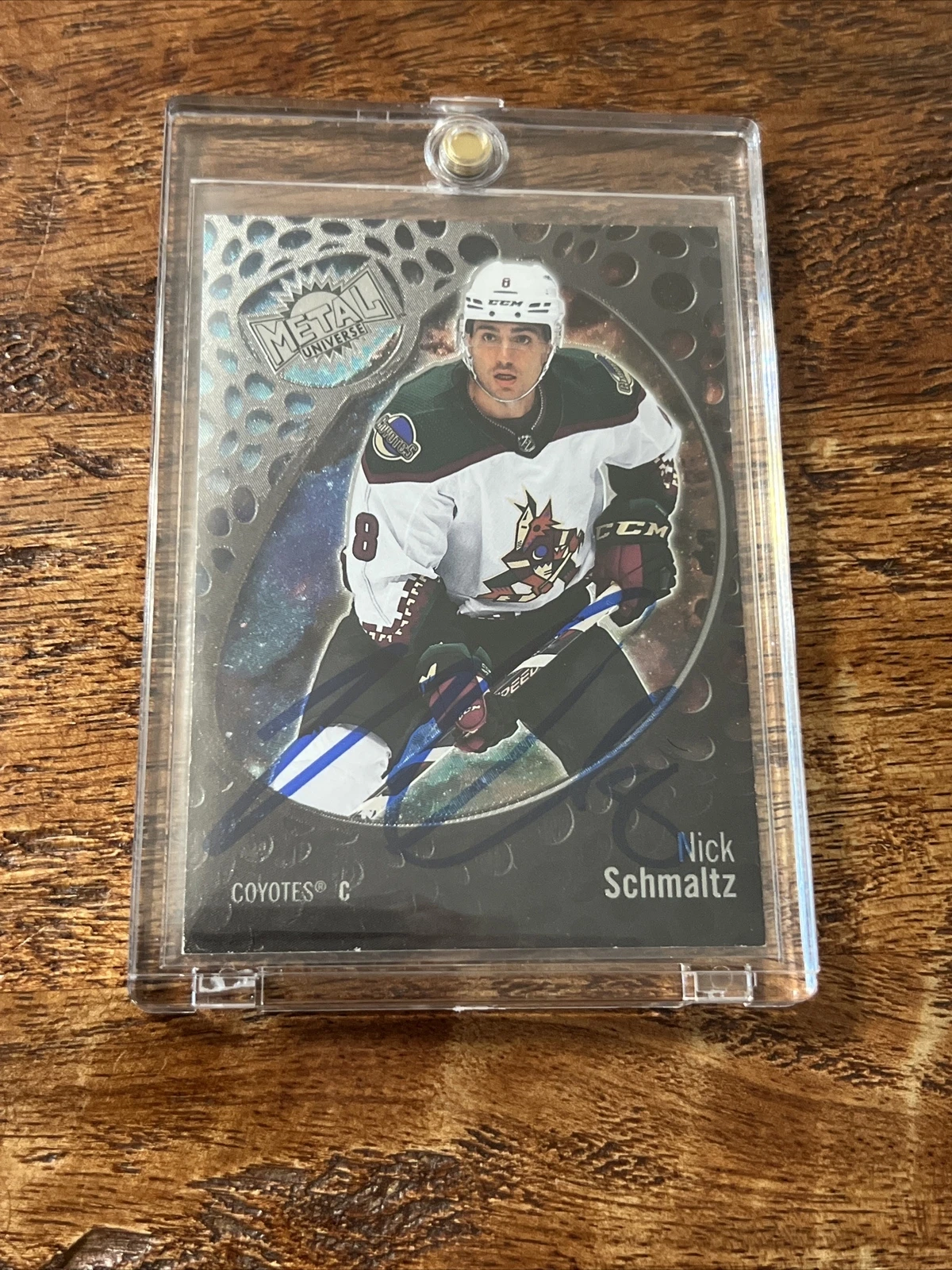 Nick Schmaltz IP Signed Skybox Metal Card PSA DNA  Autographed Coyotes