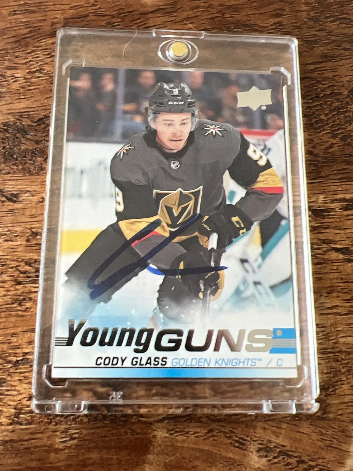Cody Glass IP Signed UD Young Guns Card PSA DNA Autographed Golden Knights