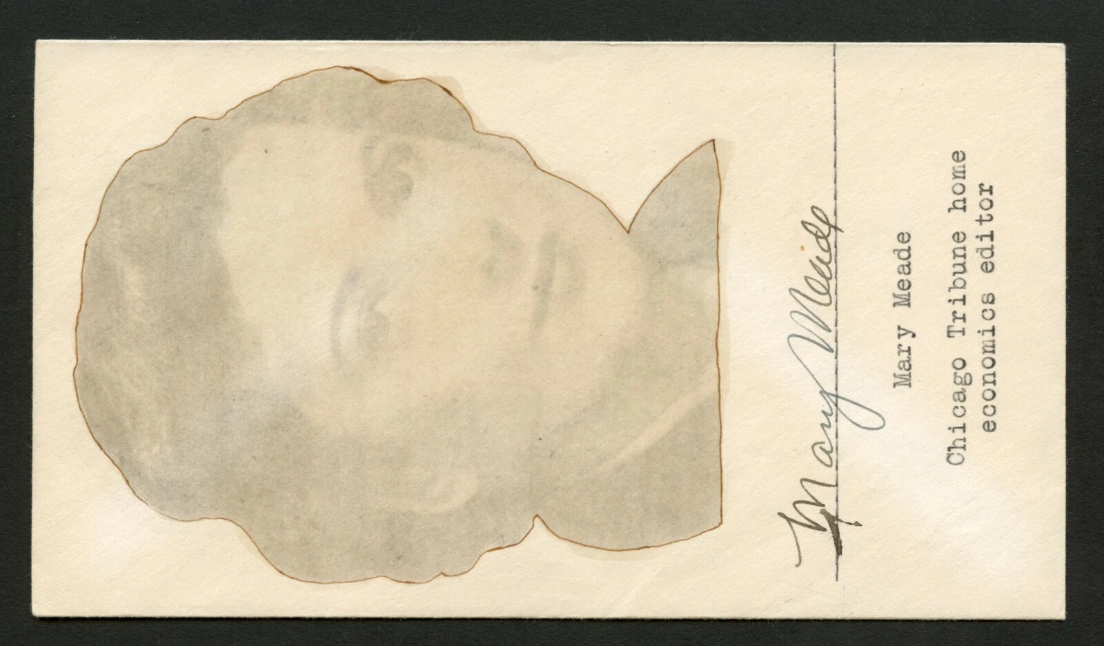 Mary Meade d2003 signed autograph auto Postal cover American film actress PC226