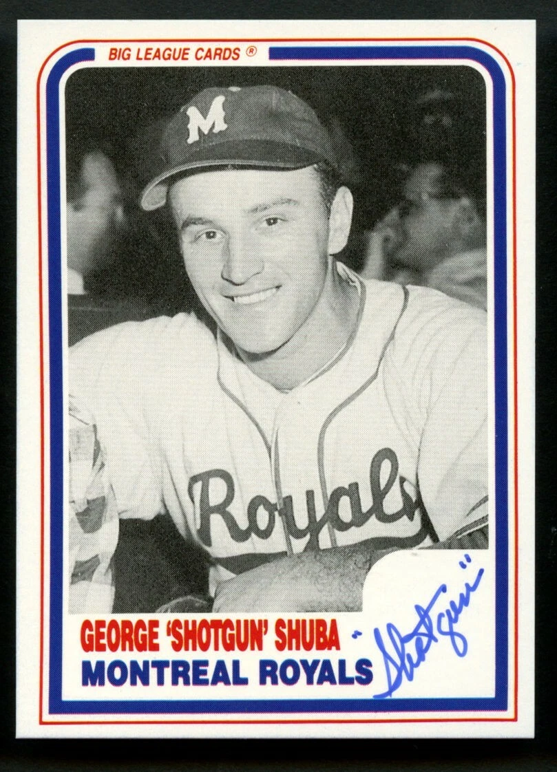 George Shotgun Shuba #28 signed autograph 1985 Big League Cards Baseball Card ~
