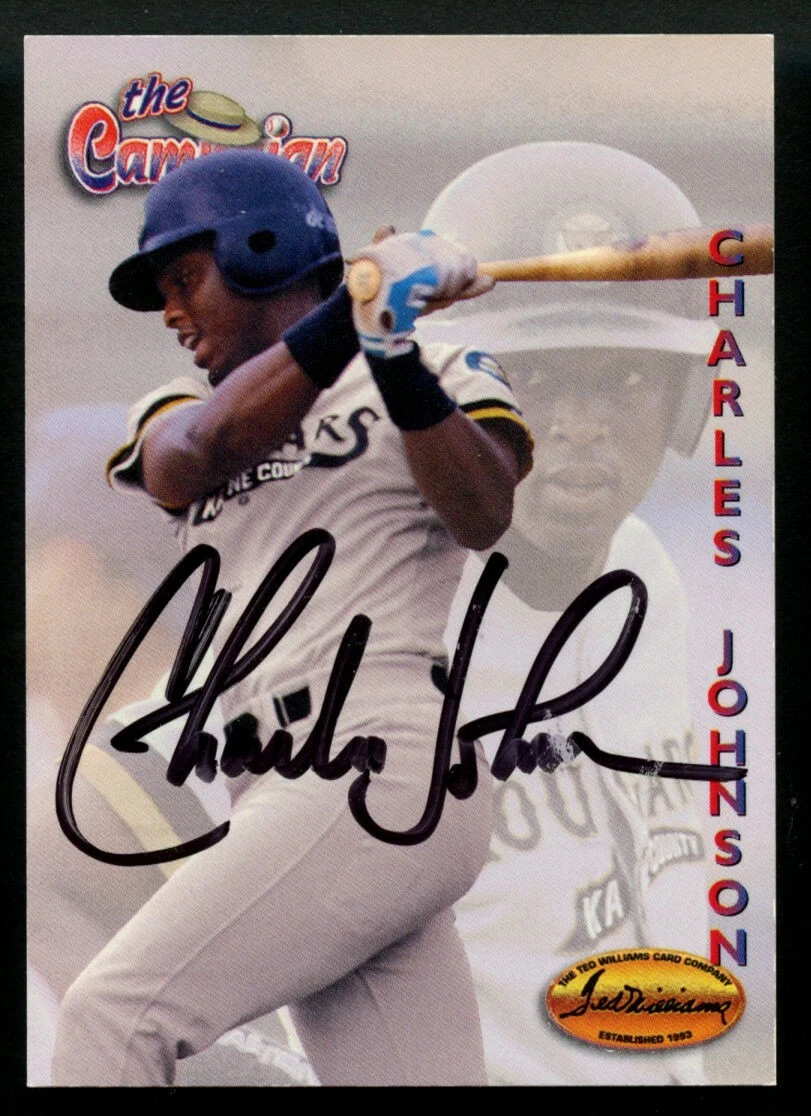 Charles Johnson #125 signed autograph auto 1994 The Ted Williams Baseball Card