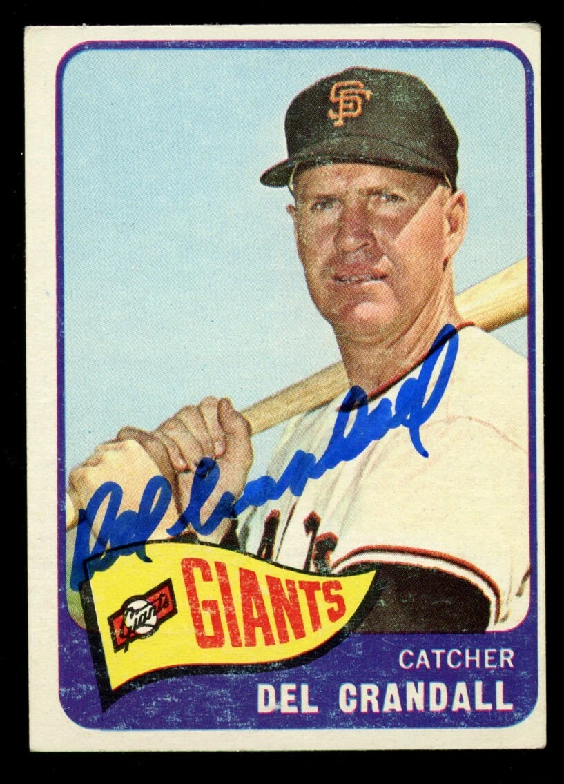 Del Crandall #68 signed autograph auto 1965 Topps Baseball Trading Card