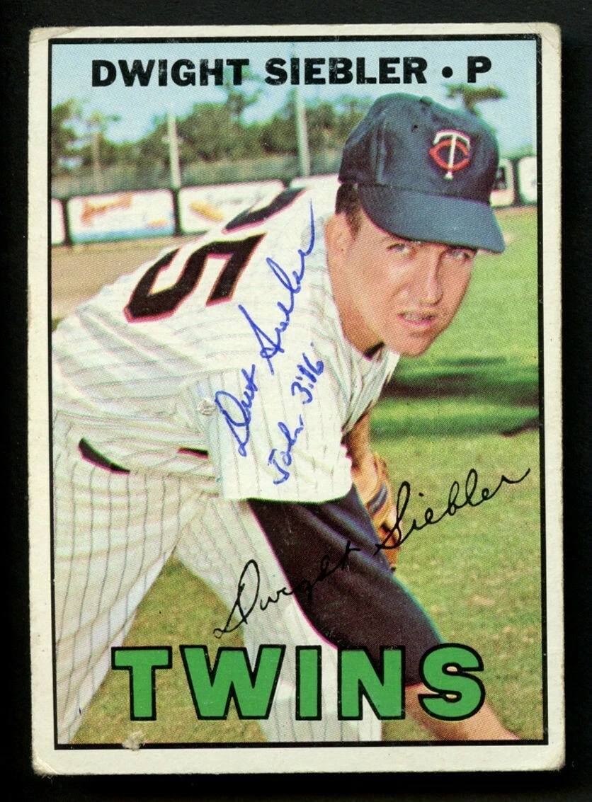 Dwight Siebler #164 signed autograph auto 1967 Topps Baseball Trading Card