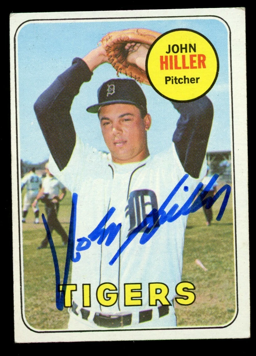 John Hiller #642 signed autograph auto 1969 Topps Baseball Trading Card