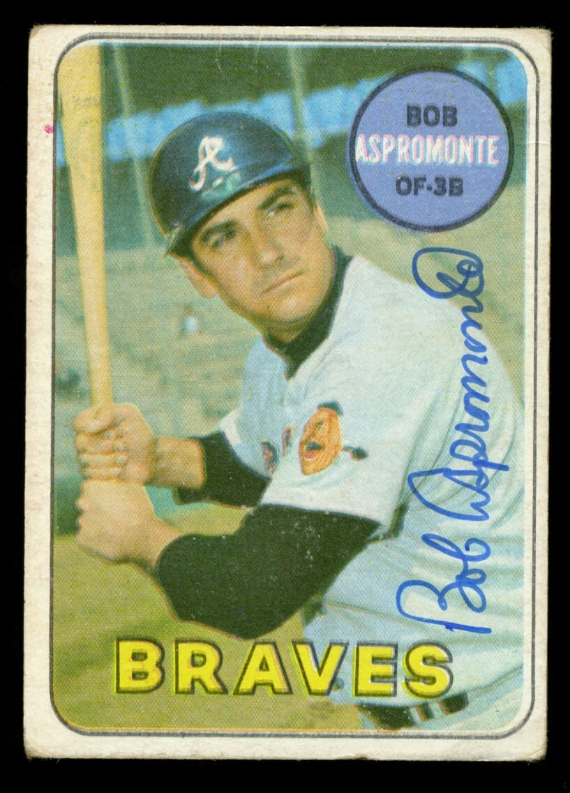 Bob Aspromonte #542 signed autograph auto 1969 Topps Baseball Trading Card