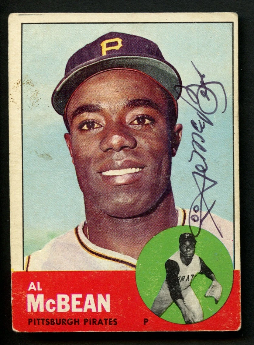 Al McBean #387 signed autograph auto 1963 Topps Baseball Trading Card