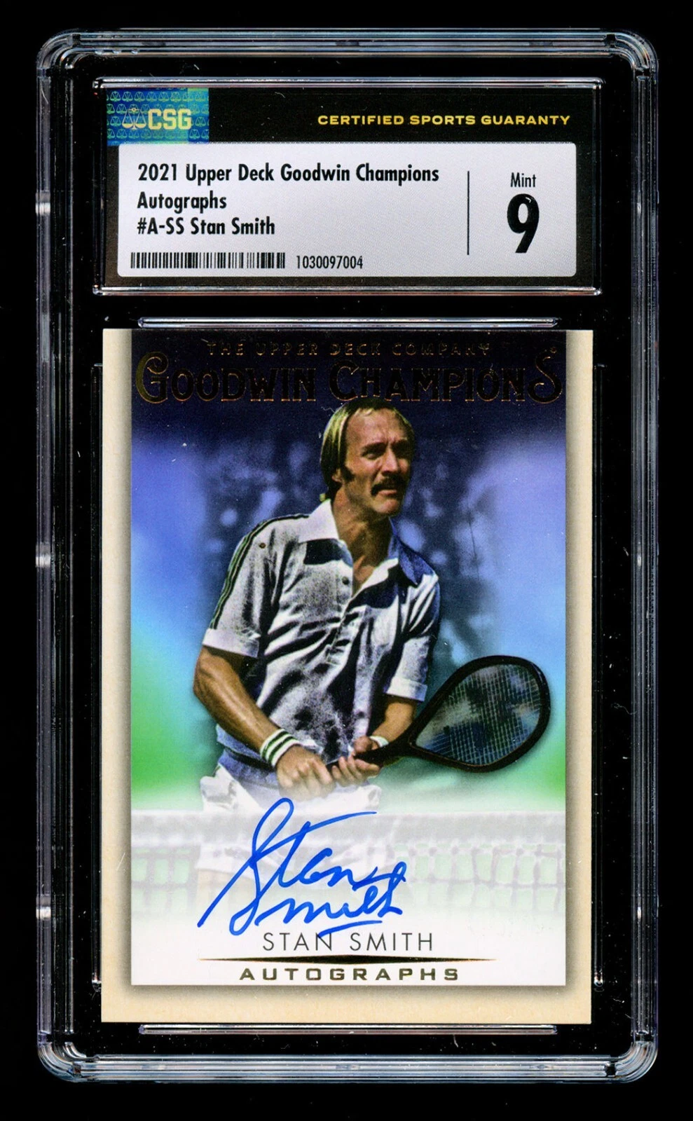 Stan Smith #A-SS UD Goodwin Champions 2021 Autographs CSG Mint 9 & Auto Grade 10