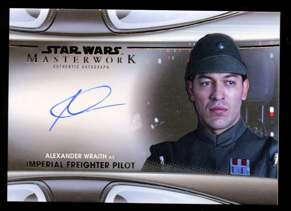 Alexander Wraith as Imperial Pilot signed auto 2021 Star Wars Masterwork MWA-AW