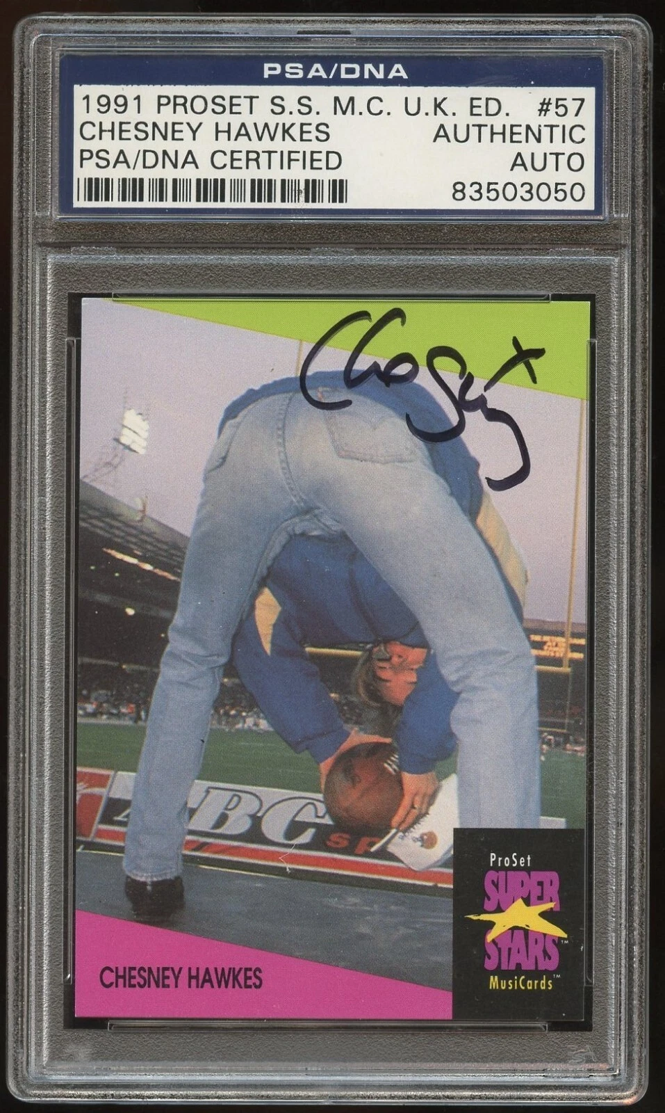 Chesney Hawkes signed autograph auto American Singer Buddy's Song PSA Slabbed