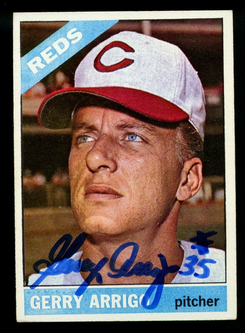 Gerry Arrigo #357 signed autograph auto 1966 Topps Baseball Trading Card