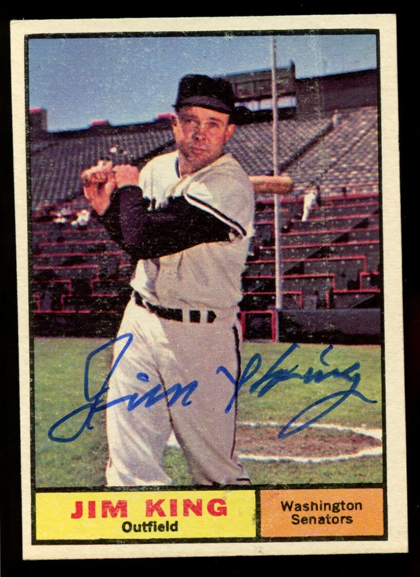 Jim King #351 signed autograph auto 1961 Topps Baseball Trading Card