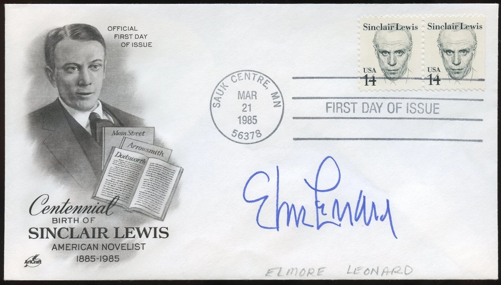 Elmore Leonard d2013 signed autograph auto American novelist Screenwriter FDC