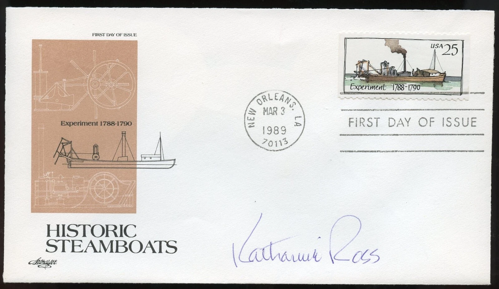 Katharine J. Ross signed autograph auto American Stage TV Actress & Author FDC