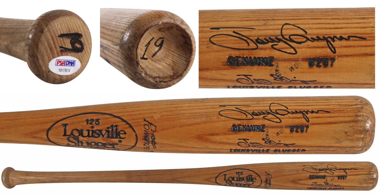 Tony Gwynn Signed 1983-1986 Rookie Era Game Used LS Bat Graded 8.5 PSA #1B17874