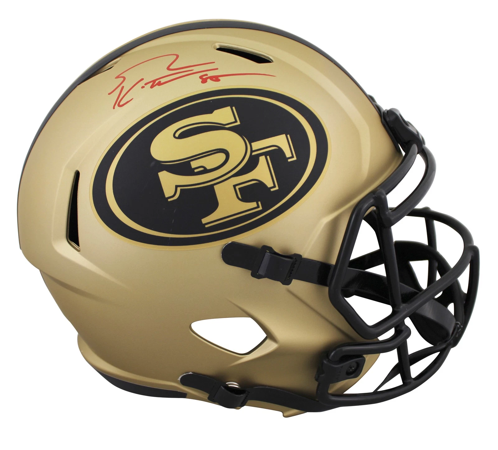 49ers George Kittle Signed Rave Full Size Speed Rep Helmet BAS Witnessed