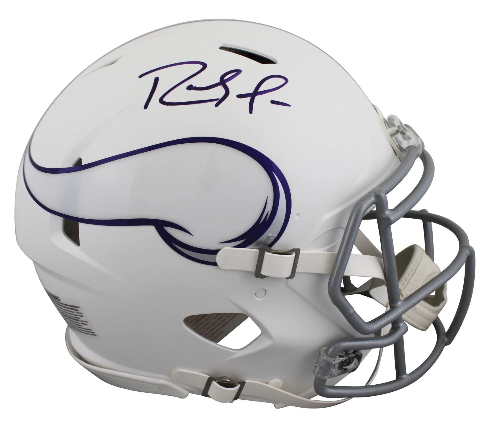 Vikings Randy Moss Signed 2024 On-Field Alt Full Size Speed Proline Helmet BAS W