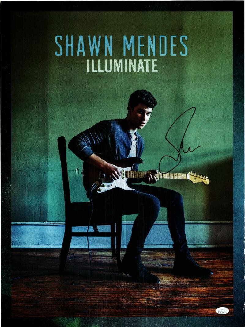 Shawn Mendes Signed Full Autograph 18x24 Concert Tour Poster Illuminate JSA C