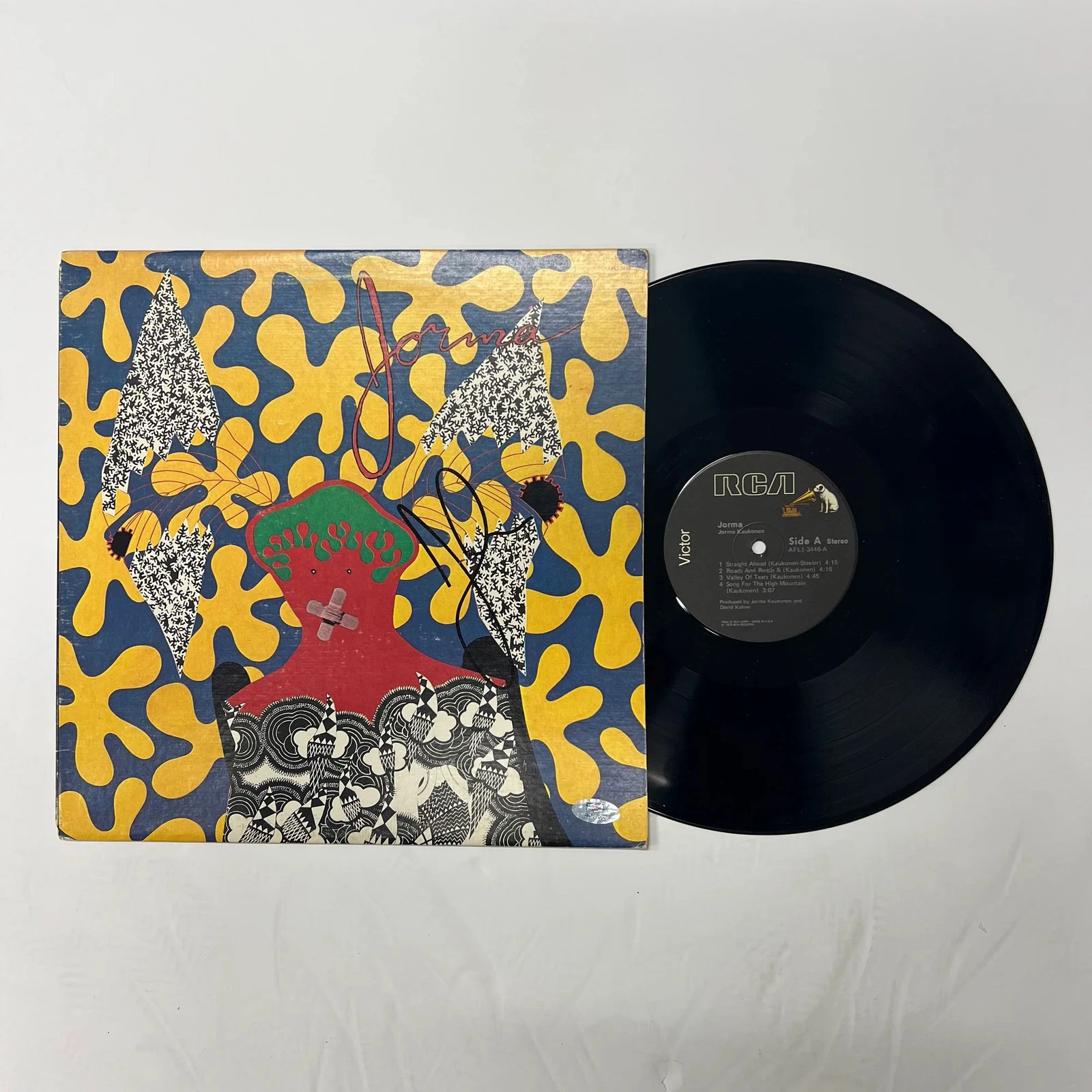 Jorma Kaukonen Signed Jorma Vinyl Album PSA Autographed