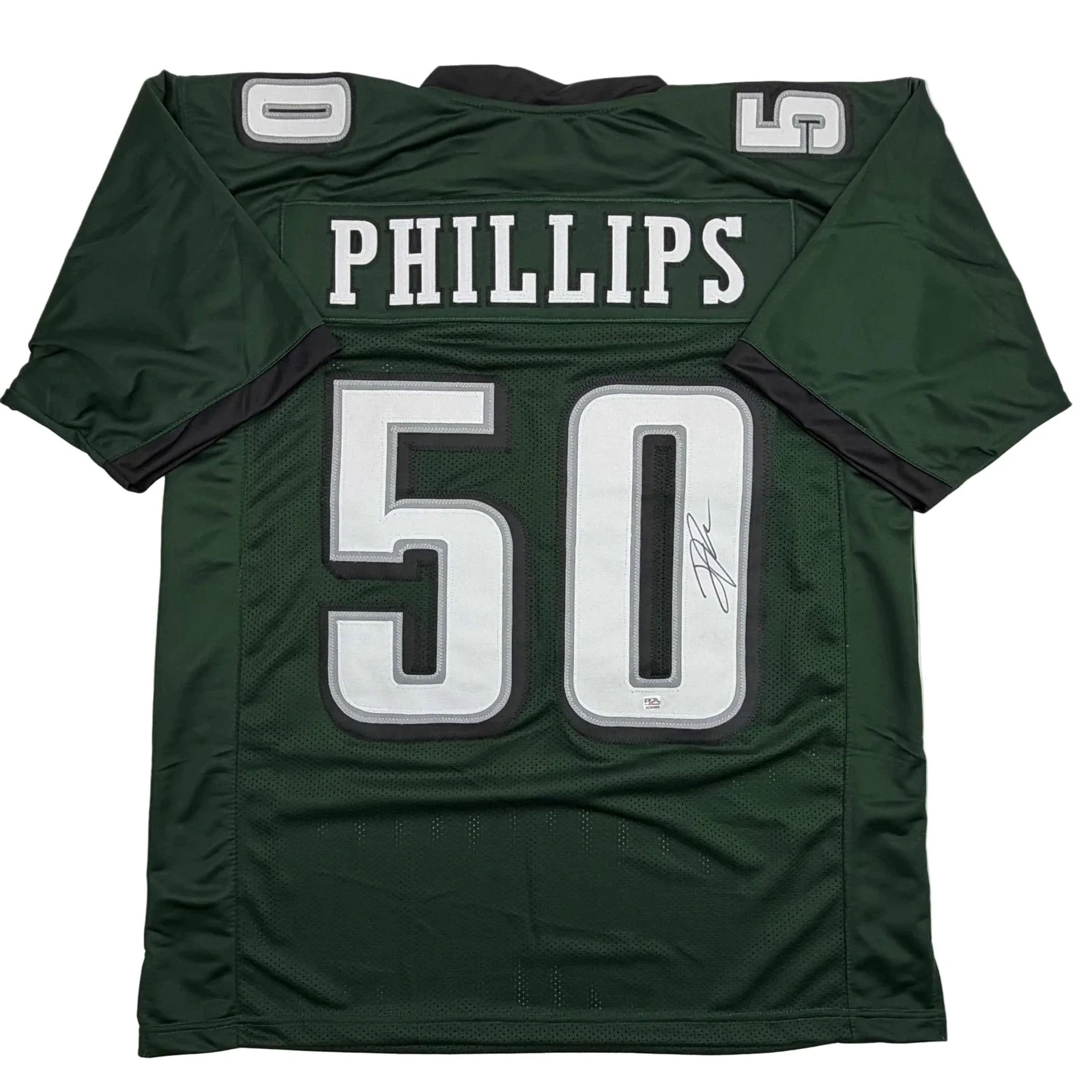 Signed Jaelan Phillips Philadelphia Midnight Green Jersey PSA COA
