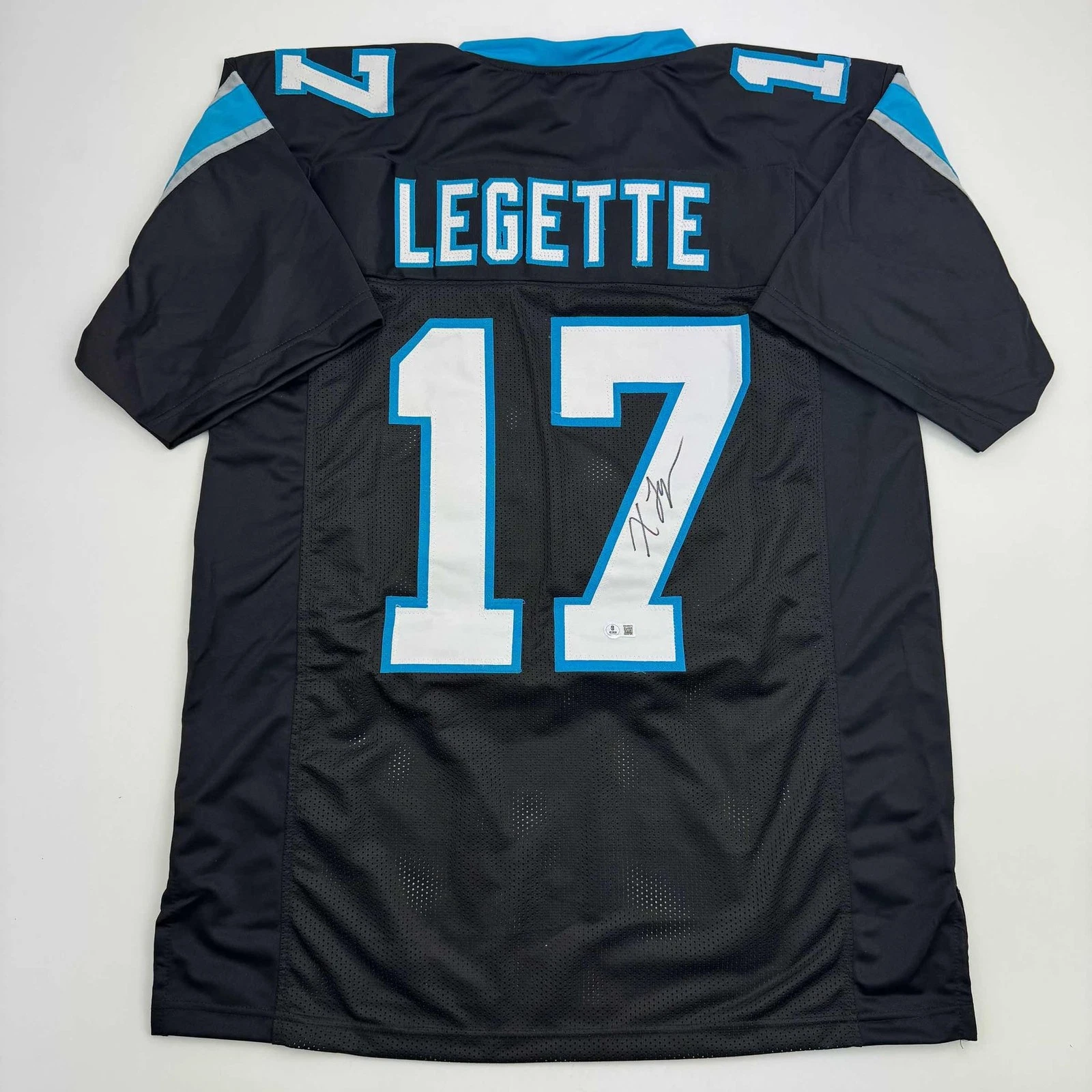 Autographed/Signed Xavier Legette Carolina Black Jersey Beckett BAS COA
