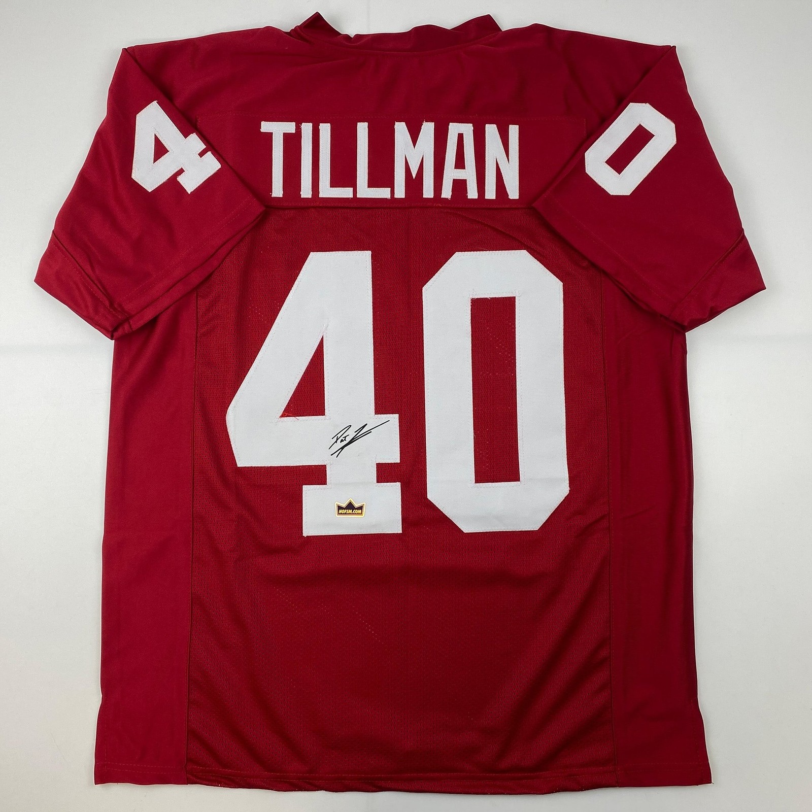 Facsimile Autographed Pat Tillman Arizona Red Reprint Jersey Size Men's XL