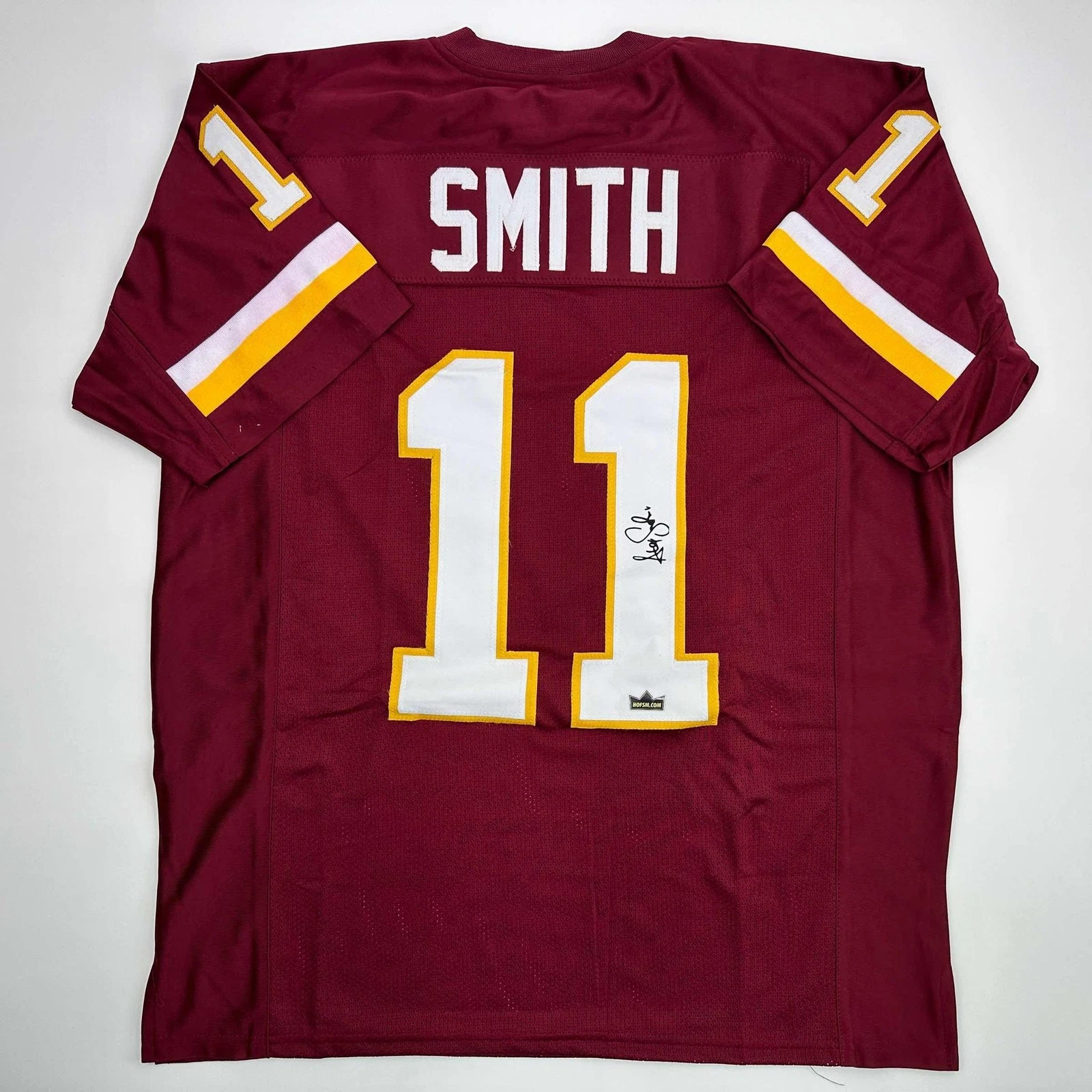 Facsimile Autographed Alex Smith Washington Red Jersey Size Men's XL