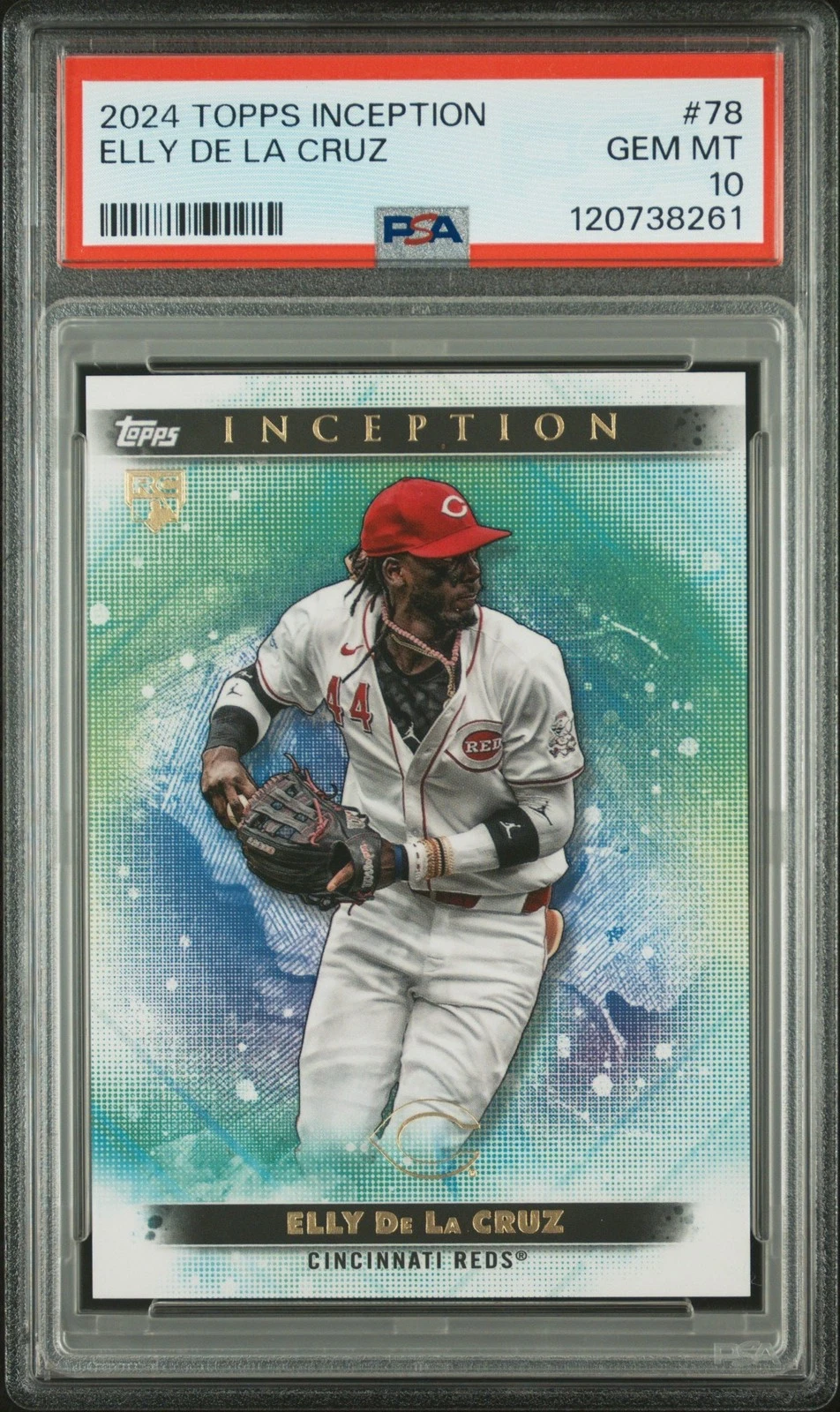 Graded 2024 Topps Inception Elly De La Cruz #78 Rookie RC Card PSA 10