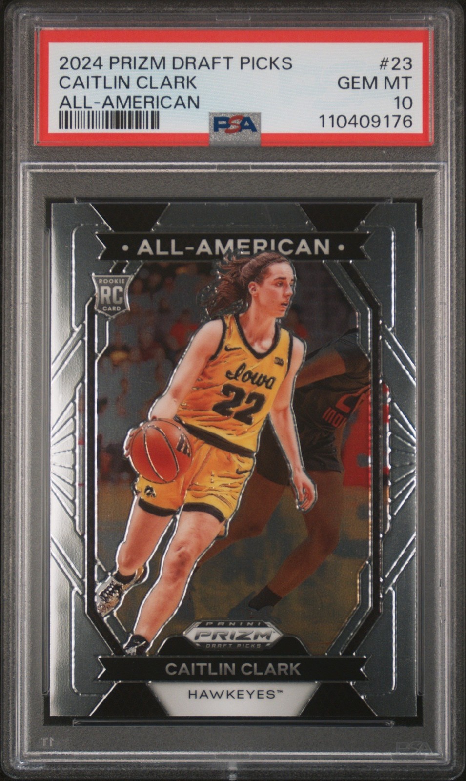 Graded 2024 Prizm DP Caitlin Clark #23 All American Basketball Card PSA 10