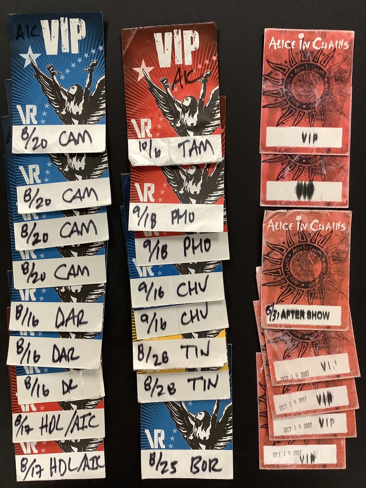 Alice In Chains Backstage Pass 24 Original Cloth 2007 Re-evolution Tour VIP Acce
