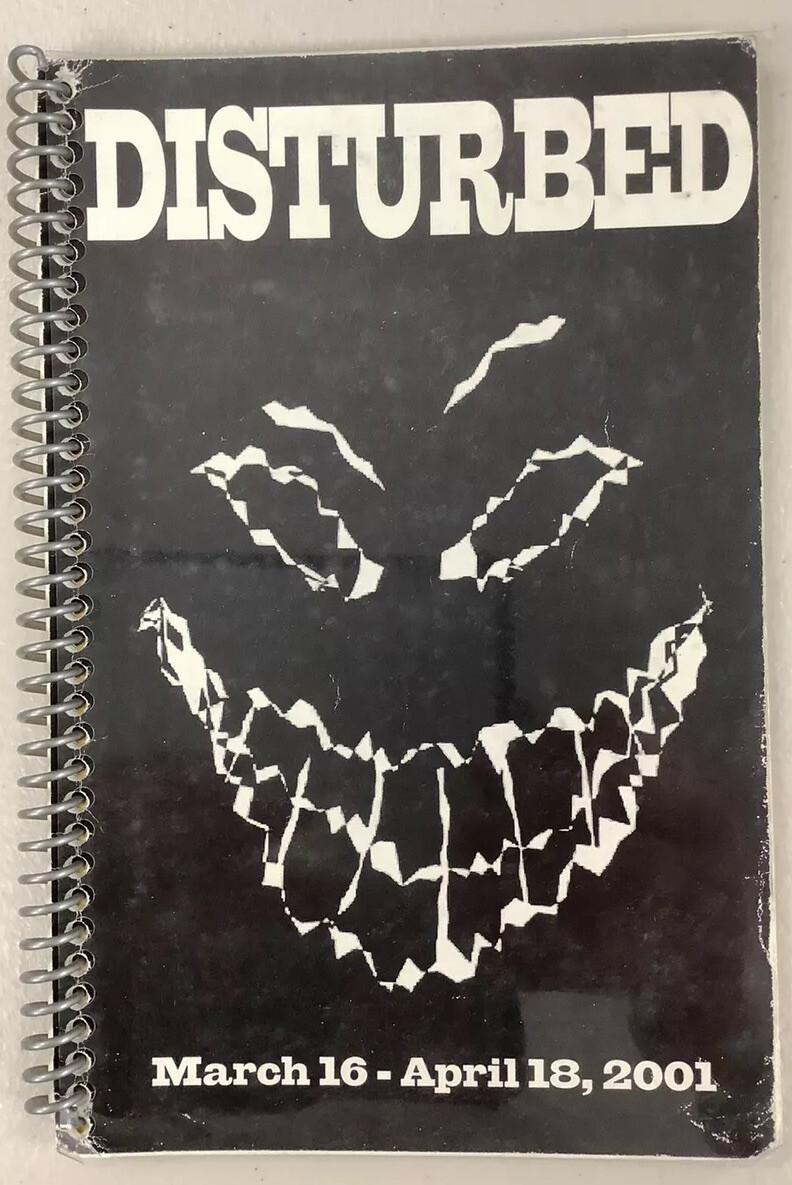 Disturbed Tour Book Itinerary Book 2001 US Tour Leg 1 Tough To Get Band Numbers