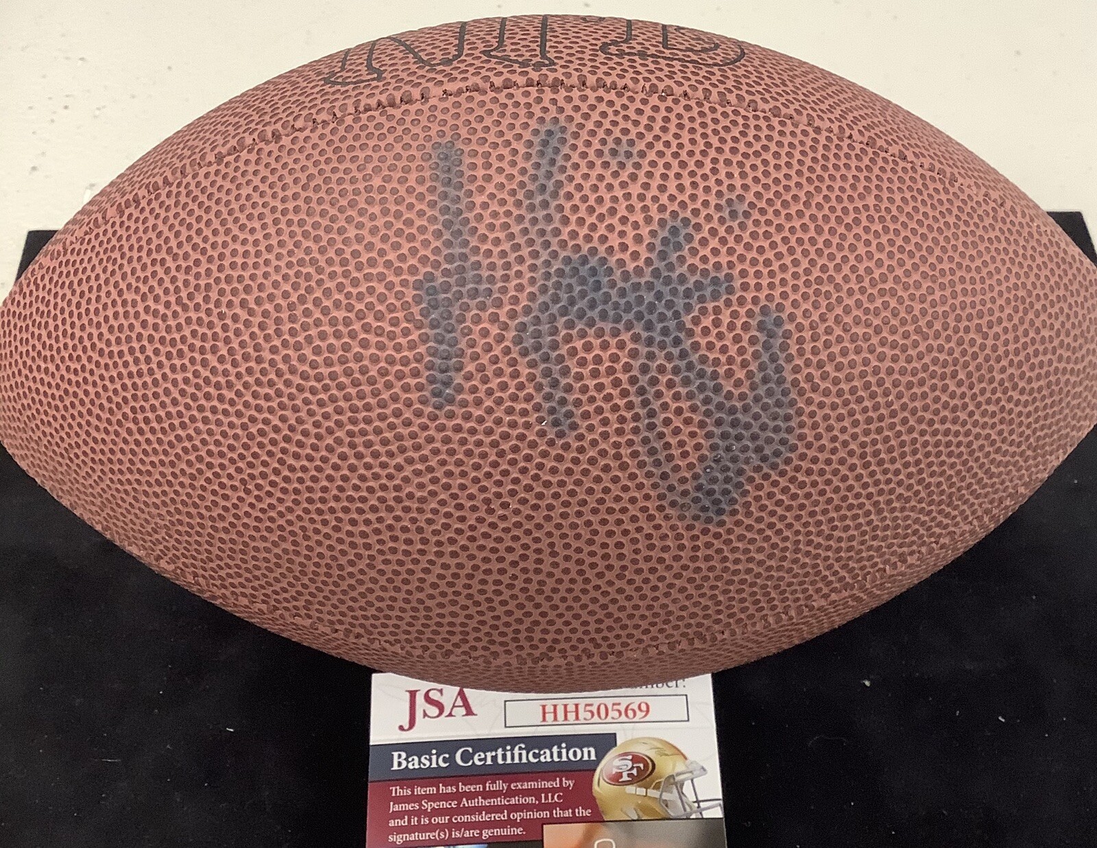 Marvin Harrison Signed Football Mini Football NFL Wilson Colts Autograph HOF JSA