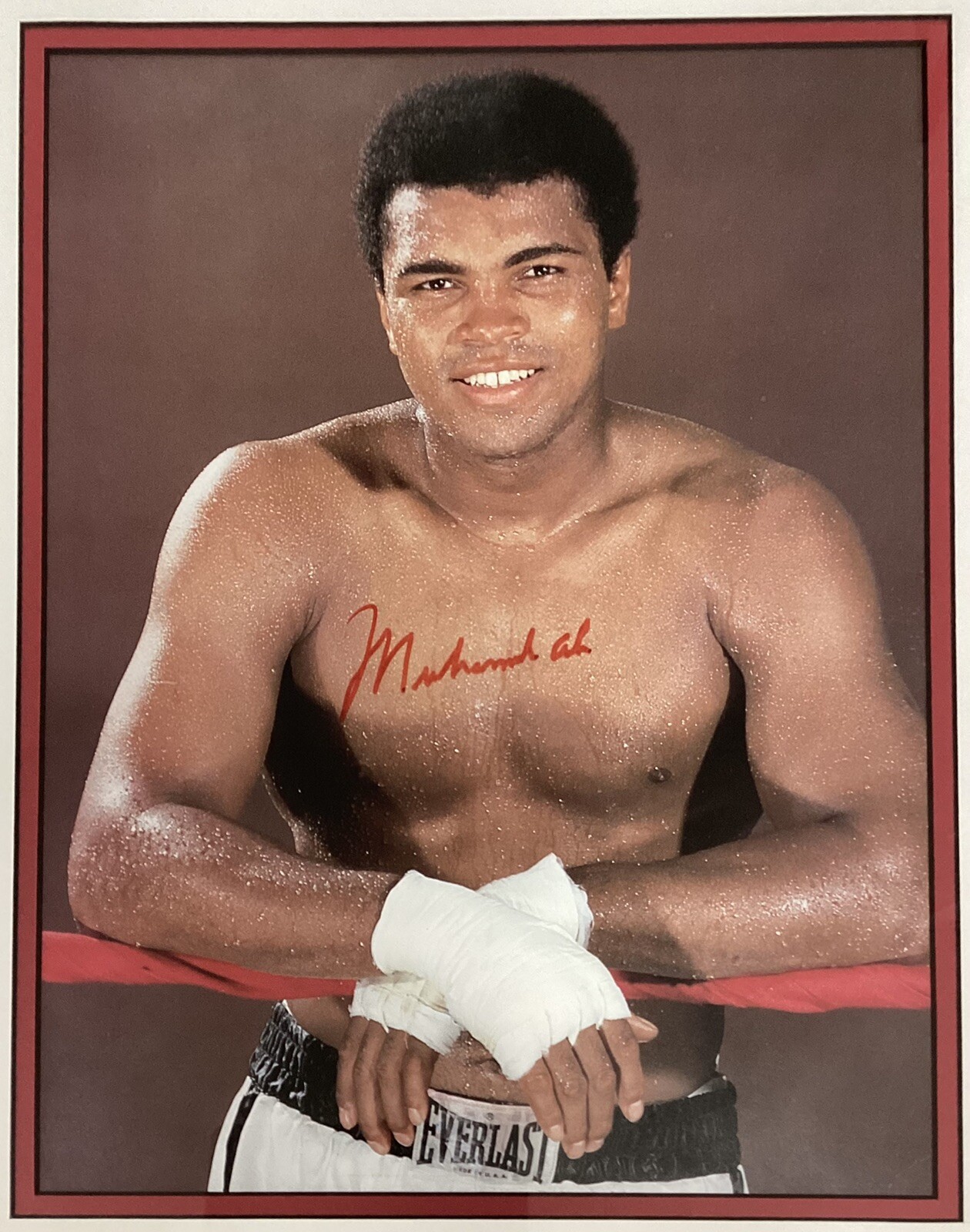 Muhammad Ali Signed Photo 11x14 Boxing Autograph Greatest In Ring HOF JSA Framed