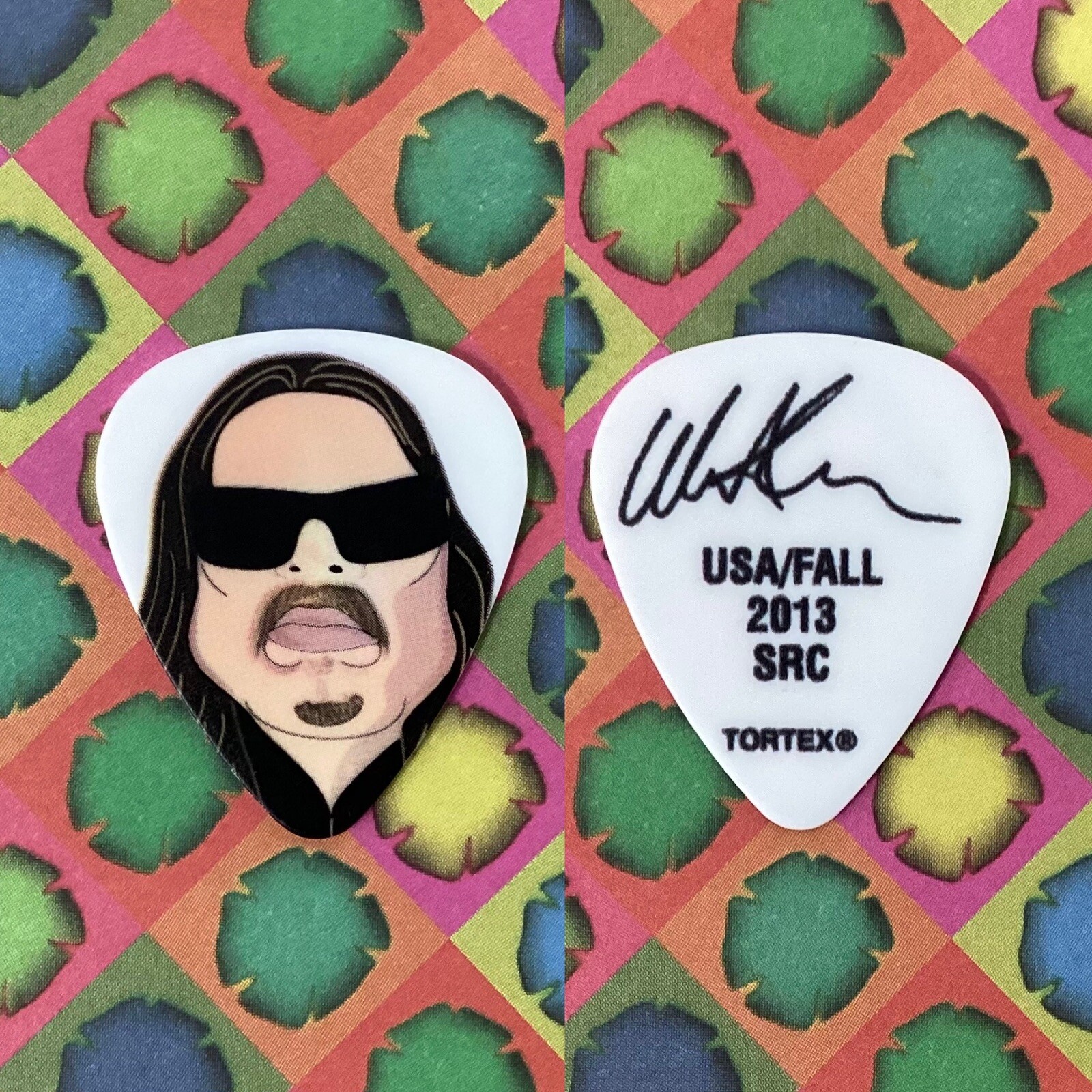 Lamb of God Guitar Pick Willie Adler Caricature Custom Signature Model 2013 Tour