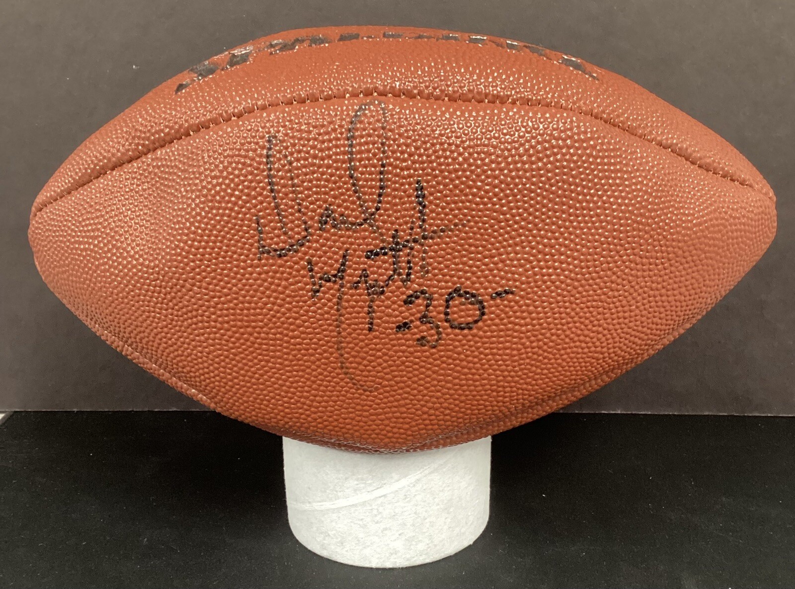Dave Meggett Signed Football Spalding Giants SB Champ Autograph PSA/DNA